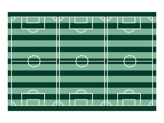 Football Field Tablecloth, 120x180cm, mix