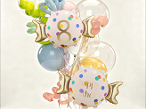 Foil balloon Candy ''8'', 61x37 cm, mix