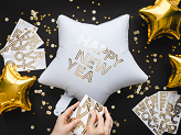 Alphabet stickers, 4 cm, gold (1 pkt / 6 pc.)