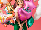 Foil balloon Roller Skate, 74x51cm, mix