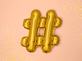 Foil Balloon #, 35cm, gold