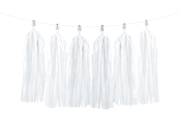 Tassel garland, white