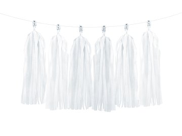 Tassel garland, white