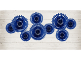 Decorative Rosettes, Navy Blue, 20-30cm (1 pkt / 3 pc.)