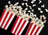 Boxes for popcorn, mix, 7x7x12.5cm (1 pkt / 6 pc.)