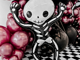 Foil balloon Skeleton, 84x100cm