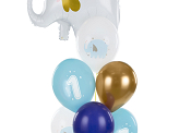 Balloons 30 cm, One year, Pastel Light Blue (1 pkt / 6 pc.)