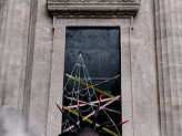 Spider Web Decoration, white, 5x4m