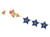 Banner Happy Birthday Airplanes, 2.5 m, mix