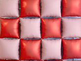 Foil balloon curtain double-sided Square, pink-red, 35 x 35 cm (1 pkt / 4 pc.)