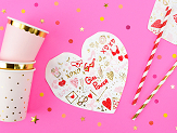 Napkins Heart, mix, 16x15cm (1 pkt / 20 pc.)