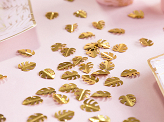 Metallic confetti Leafs, gold, 15g