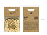 Metallic confetti Leafs, gold, 15g