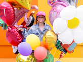 Foil balloon Star, 70cm, gold