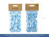 Diamond place card holder, colourless, 40 mm (1 pkt / 10 pc.)