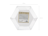 Plates Leaves, light pink, 23cm (1 pkt / 6 pc.)