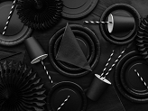 Paper Napkins, black, 33x33 cm (1 pkt / 20 pc.)