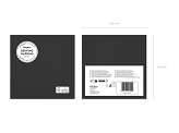 Paper Napkins, black, 33x33 cm (1 pkt / 20 pc.)