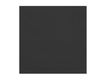 Paper Napkins, black, 33x33 cm (1 pkt / 20 pc.)