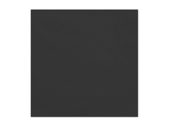 Paper Napkins, black, 33x33 cm (1 pkt / 20 pc.)