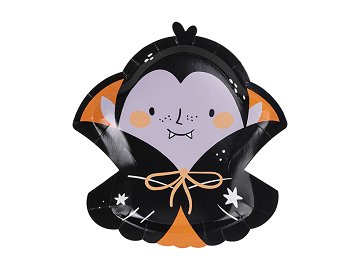 Paper plates Dracula, 23x25 cm, mix (1 pkt / 6 pc.)