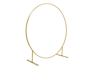Circle backdrop stand, gold, 2m