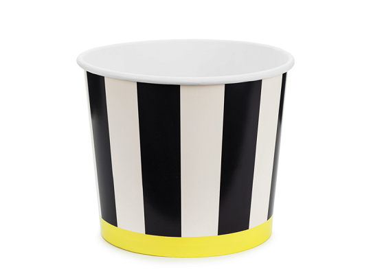 Snack Buckets Stripes, 14 cm, mix (1 pkt / 2 pc.)