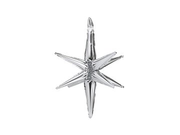 3D foil balloon Star, 50cm, silver