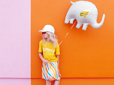 Foil Balloon Elephant, 83x58 cm, mix