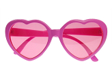 Glasses Hearts, pink