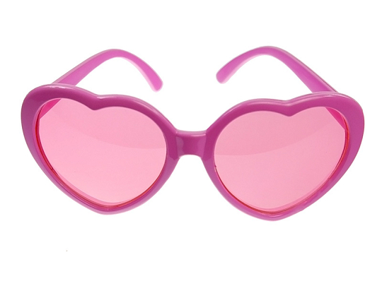 Glasses Hearts, pink