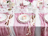 Place card holders Hearts, rose gold, 2.5 cm (1 pkt / 10 pc.)