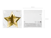 Plates Little Star - Star, golden, 27cm (1 pkt / 6 pc.)