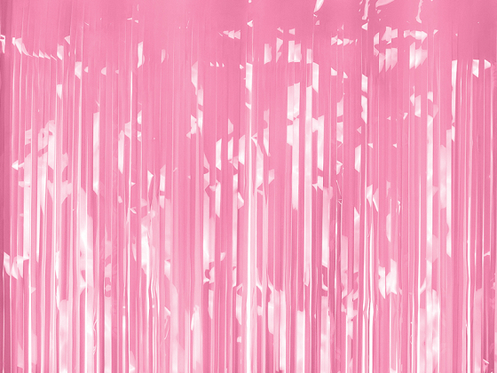 Party curtain, light pink, 100x200cm