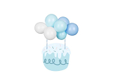 Balloon cake topper, blue, 29 cm