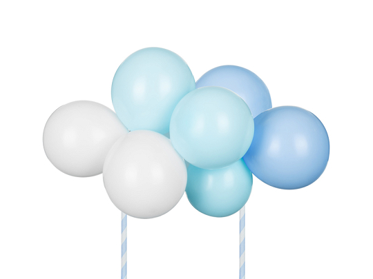 Balloon cake topper, blue, 29 cm