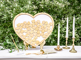 Wooden guest book - Heart, 44x37.5cm