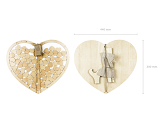 Wooden guest book - Heart, 44x37.5cm