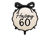 Foil Balloon Pill Happy ''60'', 47x53 cm, mix