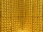 Foil balloon curtain, Gold, 72x143 cm