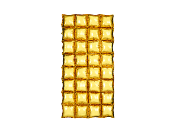 Foil balloon curtain, Gold, 72x143 cm