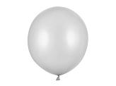 Balloons Strong 43cm, Metallic Silver Snow (1 pkt / 25 pc.)