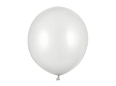 Balloons Strong 43cm, Metallic Silver Snow (1 pkt / 25 pc.)