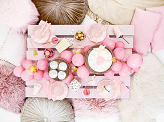 Napkins, 3 layers, light pink, 33x33cm (1 pkt / 20 pc.)