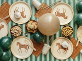 Paper cups Stirrups, beige, 220 ml (1 pkt / 6 pc.)