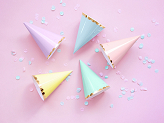 Party hats Yummy, mix, 16cm (1 pkt / 6 pc.)