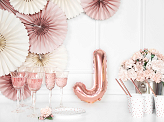 Foil Balloon Letter ''J'', 35cm, rose gold
