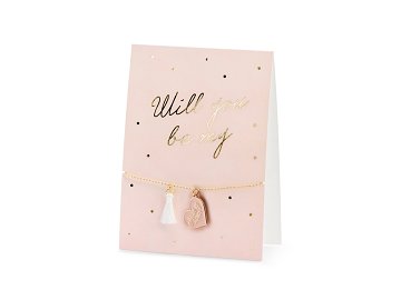 Card with bracelet Will you be my Maid of honor, 10.5x14.8cm
