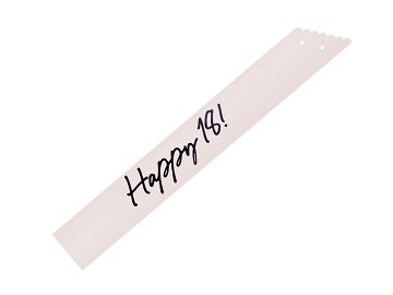 Happy 18 Sash, cream, 76 cm