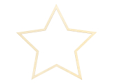 Hanging decorations Stars, mix (1 pkt / 3 pc.)